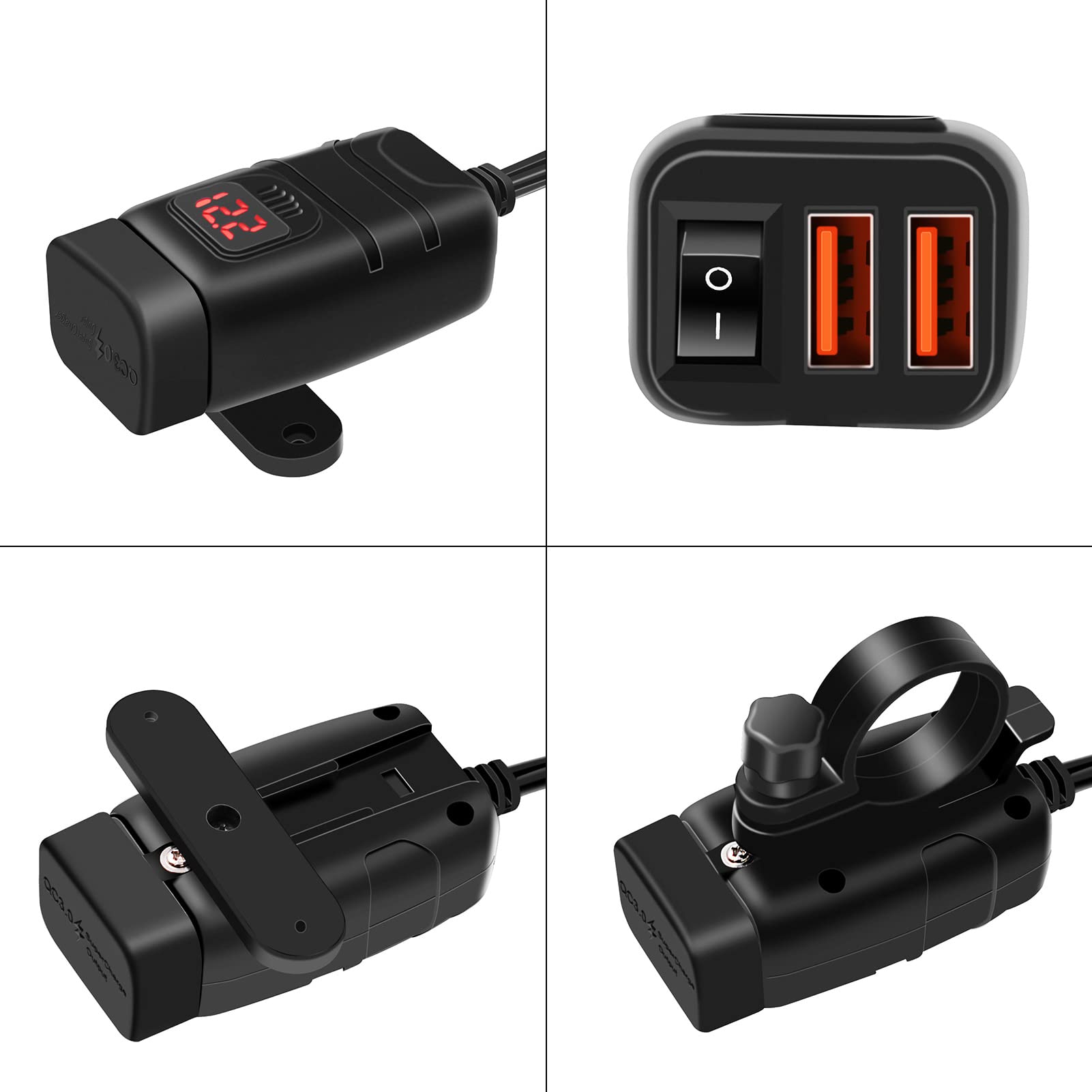 Amazon.co.jp: 超急速充電器,オートバイ USB 充電器 Type-c 充電器超
